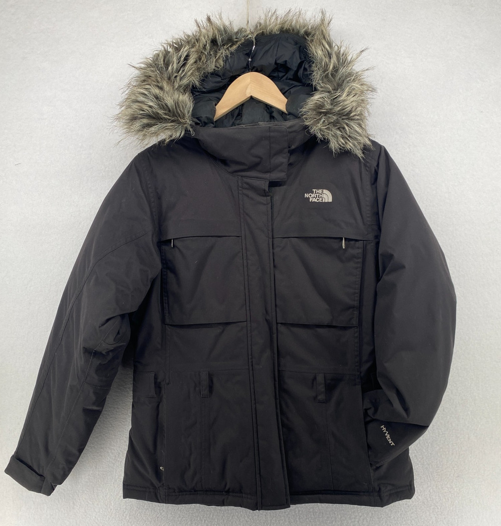 THE NORTH FACE Jacket Women S McMurdo Hyvent Down Fill Faux Fur Hoodie Black